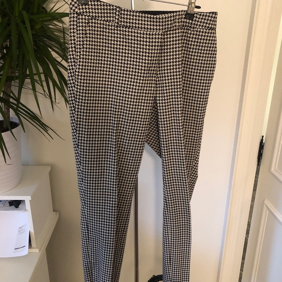 Plaid Black and White Pants - Picture 1 of 2